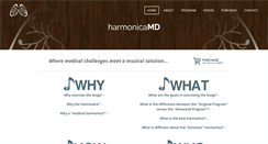 Desktop Screenshot of harmonicamd.com