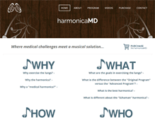 Tablet Screenshot of harmonicamd.com
